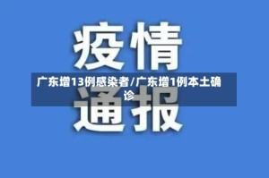 广东增13例感染者/广东增1例本土确诊