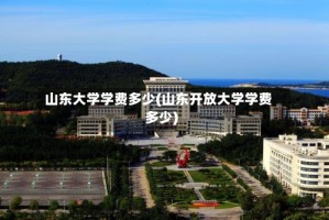 山东大学学费多少(山东开放大学学费多少)