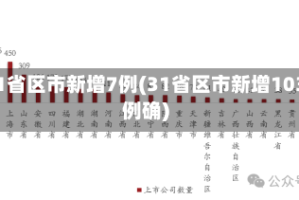 31省区市新增7例(31省区市新增103例确)