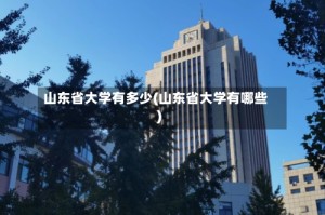 山东省大学有多少(山东省大学有哪些)