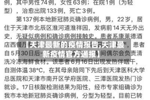 【天津最新的疫情报告,天津最新疫情官方通报】