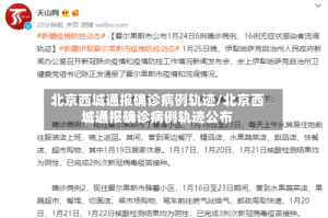 北京西城通报确诊病例轨迹/北京西城通报确诊病例轨迹公布