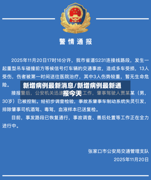 新增病例最新消息/新增病例最新通报今天-第1张图片