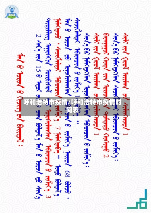 呼和浩特市疫情/呼和浩特市疫情时间表-第1张图片