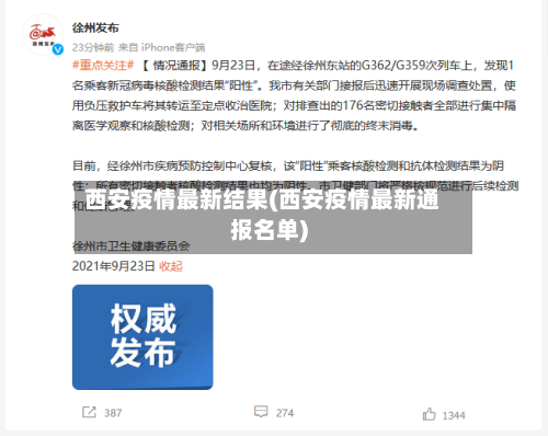 西安疫情最新结果(西安疫情最新通报名单)-第1张图片