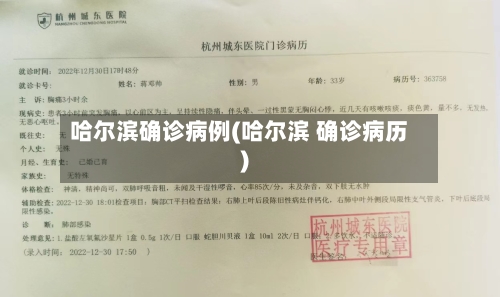 哈尔滨确诊病例(哈尔滨 确诊病历)-第1张图片