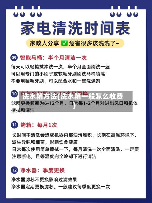 洗水箱方法(洗水箱一般怎么收费)-第3张图片