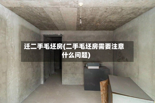 迁二手毛坯房(二手毛坯房需要注意什么问题)-第3张图片