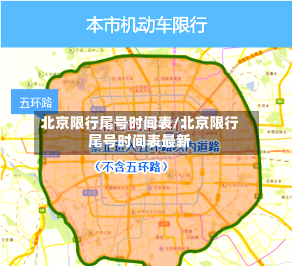 北京限行尾号时间表/北京限行尾号时间表最新-第1张图片