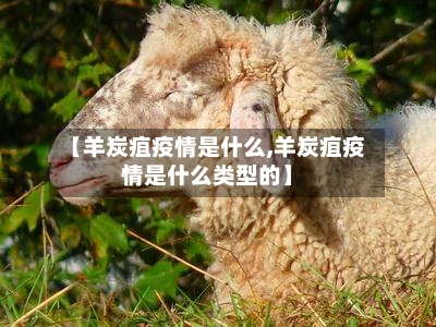 【羊炭疽疫情是什么,羊炭疽疫情是什么类型的】-第1张图片