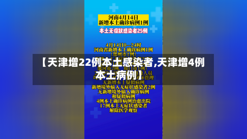 【天津增22例本土感染者,天津增4例本土病例】-第1张图片