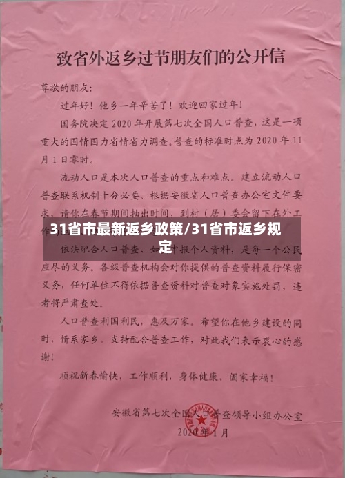 31省市最新返乡政策/31省市返乡规定-第2张图片
