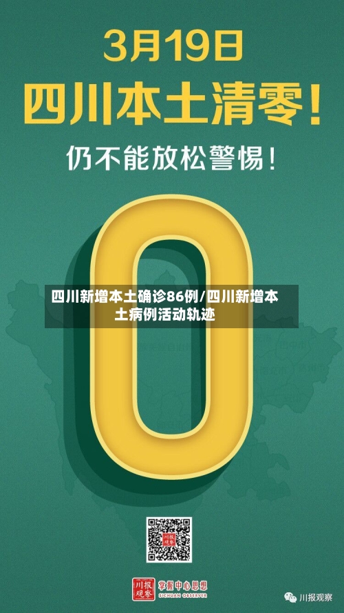 四川新增本土确诊86例/四川新增本土病例活动轨迹-第1张图片