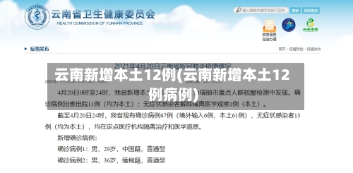 云南新增本土12例(云南新增本土12例病例)-第1张图片