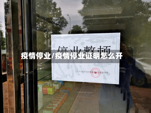 疫情停业/疫情停业证明怎么开-第2张图片
